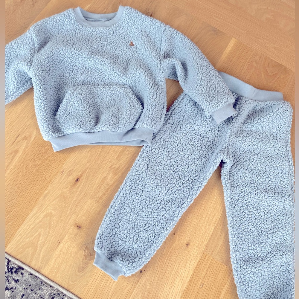 Toddler Sherpa Sweatshirt and Pants Set